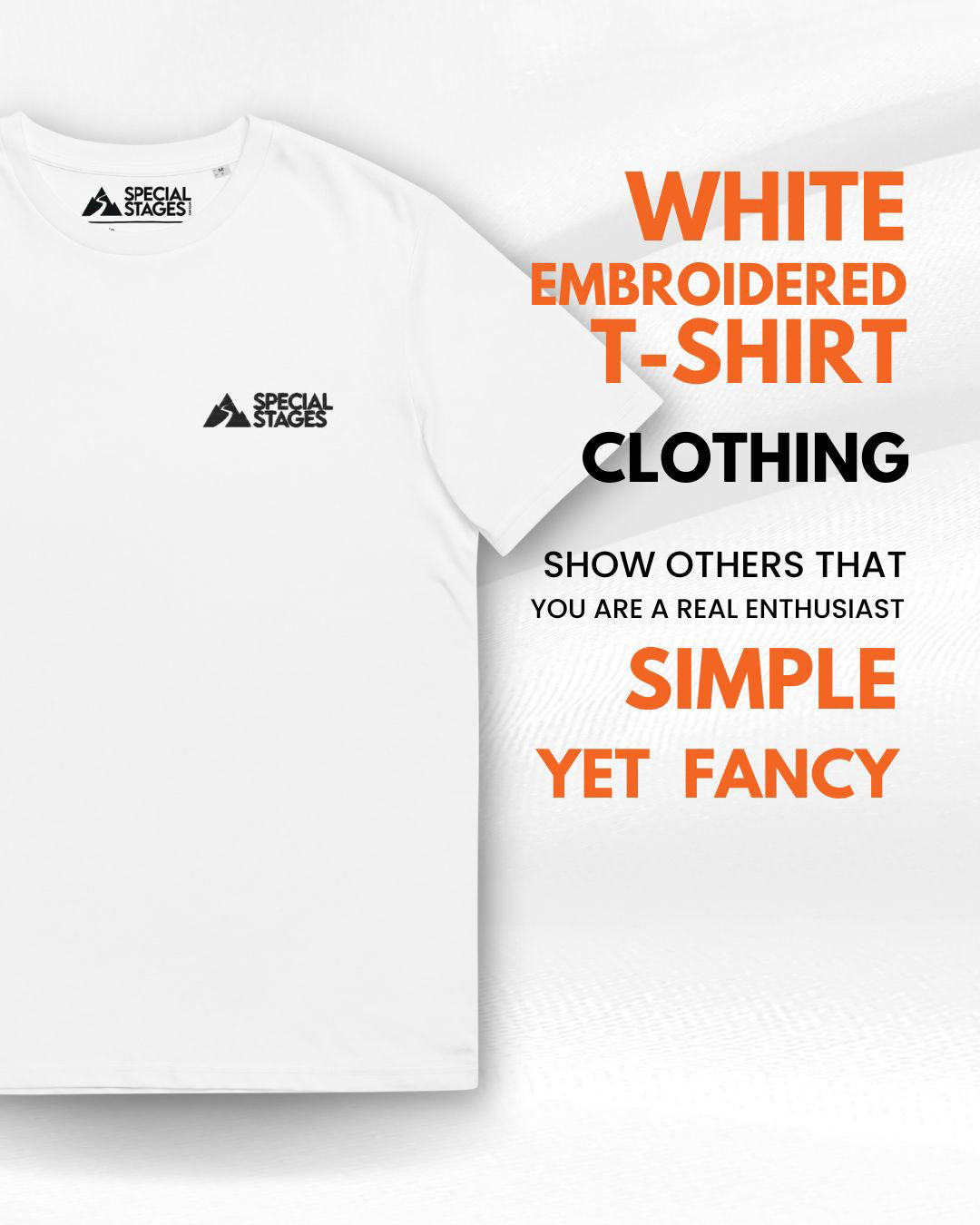 T-Shirt bianca Essential Ricamata